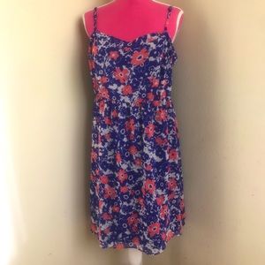 New Forever 21 Royal Blue Floral Sundress